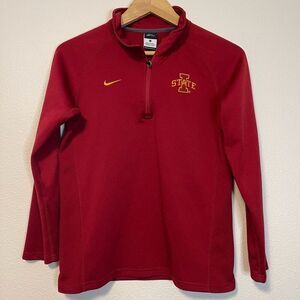 Nike Iowa State Cyclones DriFit Quarter Zip Size Large